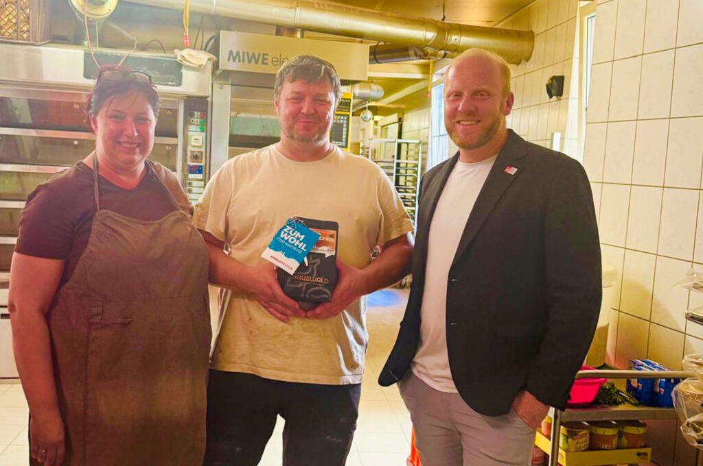 Michael Preuß bei Bäckerei Selnack Kamenz
