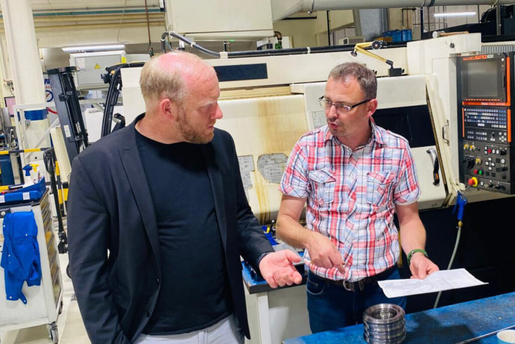 Michael Preuß im Gespräch mit der Optima Kamenz