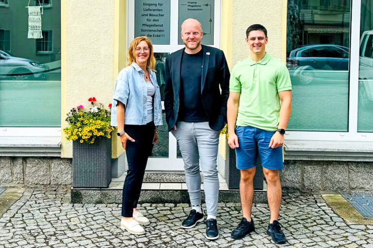 Michael Preuß bei der Hauskrankenpflege Sonnenschein in Kamenz